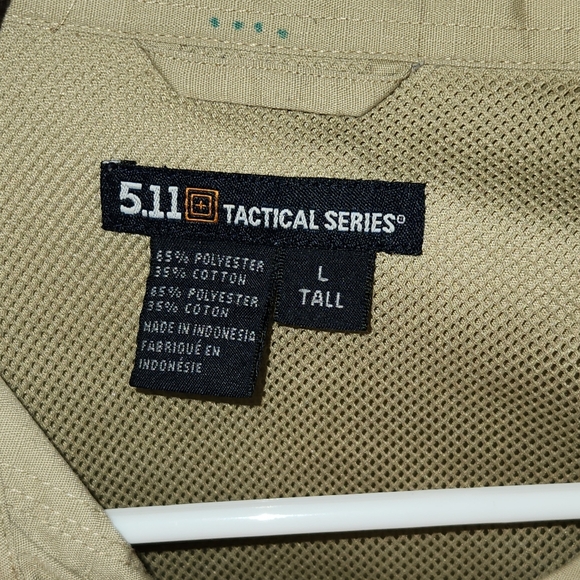 5.11 Tactical Khaki Lrg Tall LngSlve - Picture 3 of 3